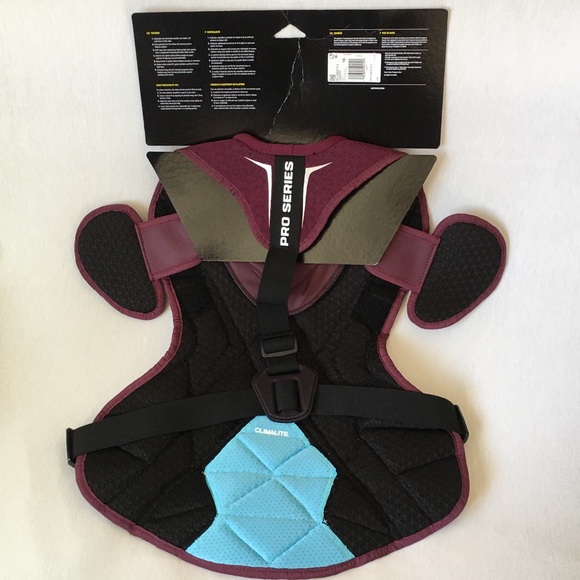 Adidas Performance Pro2.0 Catchers Chest Protector red or burgundy